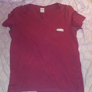 Maroon PINK T shirt